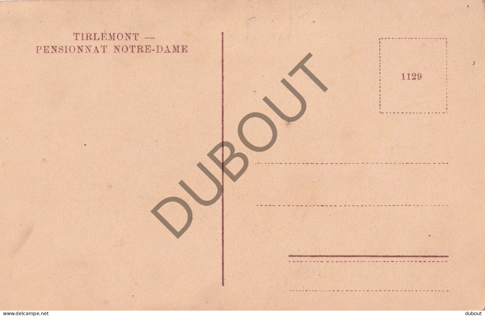 Postkaart - Carte Postale - Tienen - Pensionnat - Rue Des Carmes (C5331) - Tienen