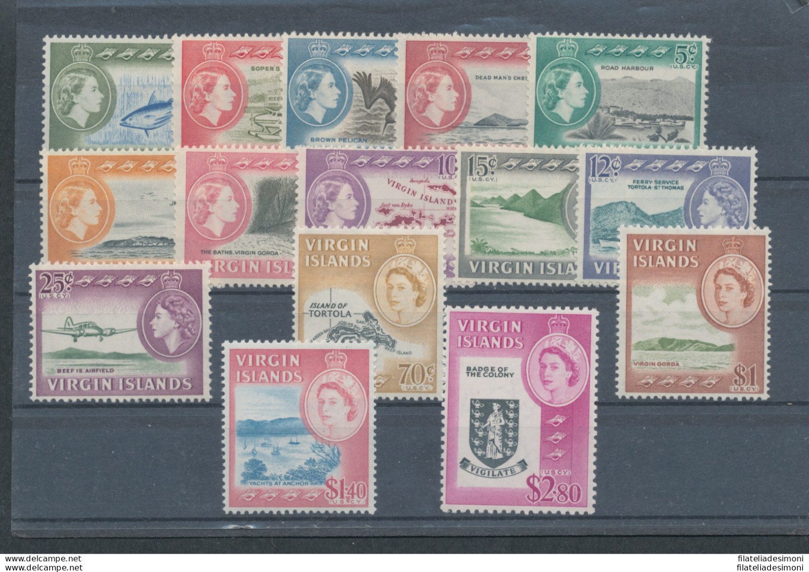 1964-68 BRITISH VIRGIN ISLANDS - Stanley Gibbons N. 178/192  Serie Di 15 Valori - Altri & Non Classificati