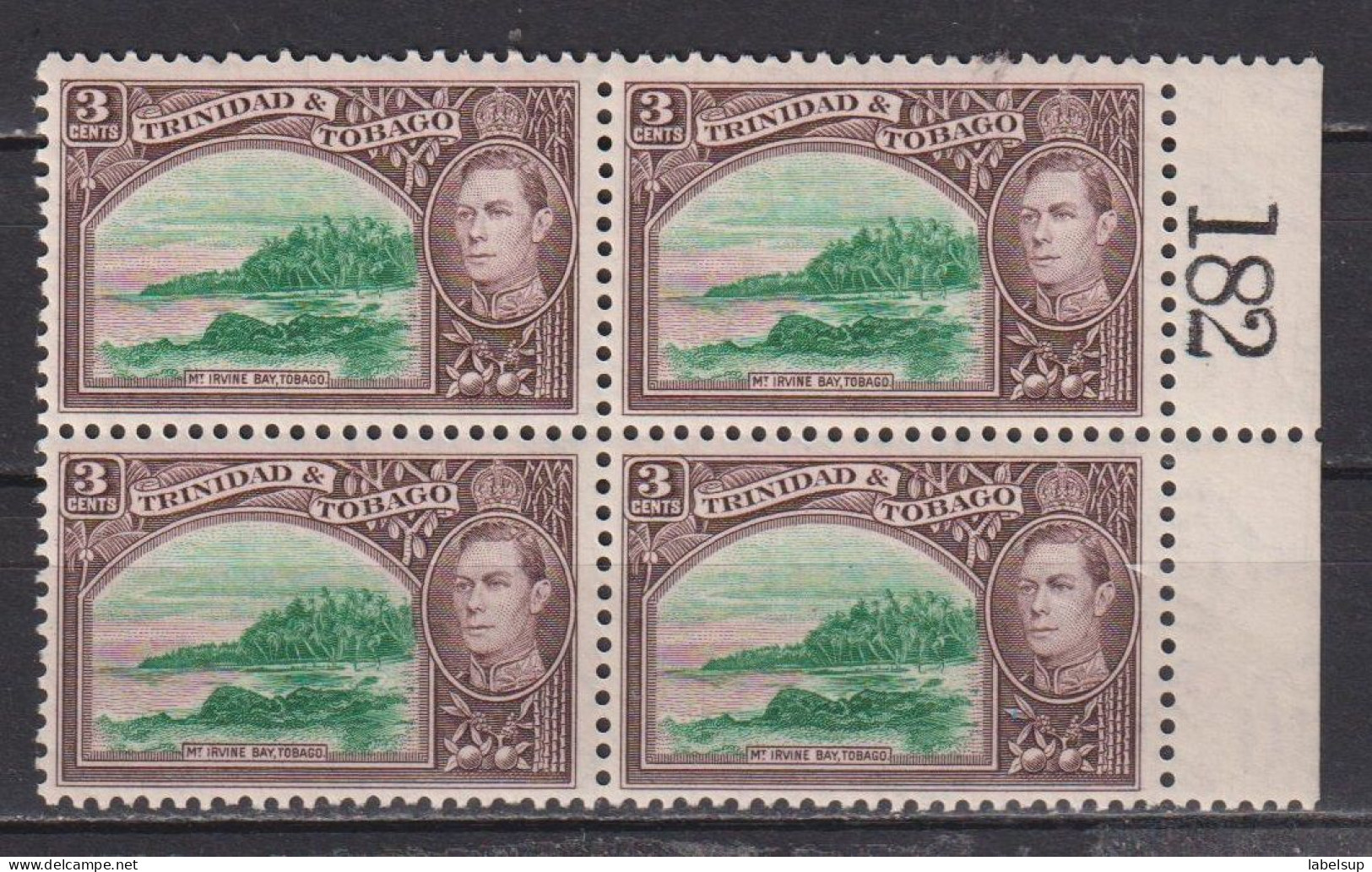 Bloc De 4 Timbres Neufs** De Trinité Et Tobago De 1938  YT 140 133 MNH - Trinidad & Tobago (...-1961)