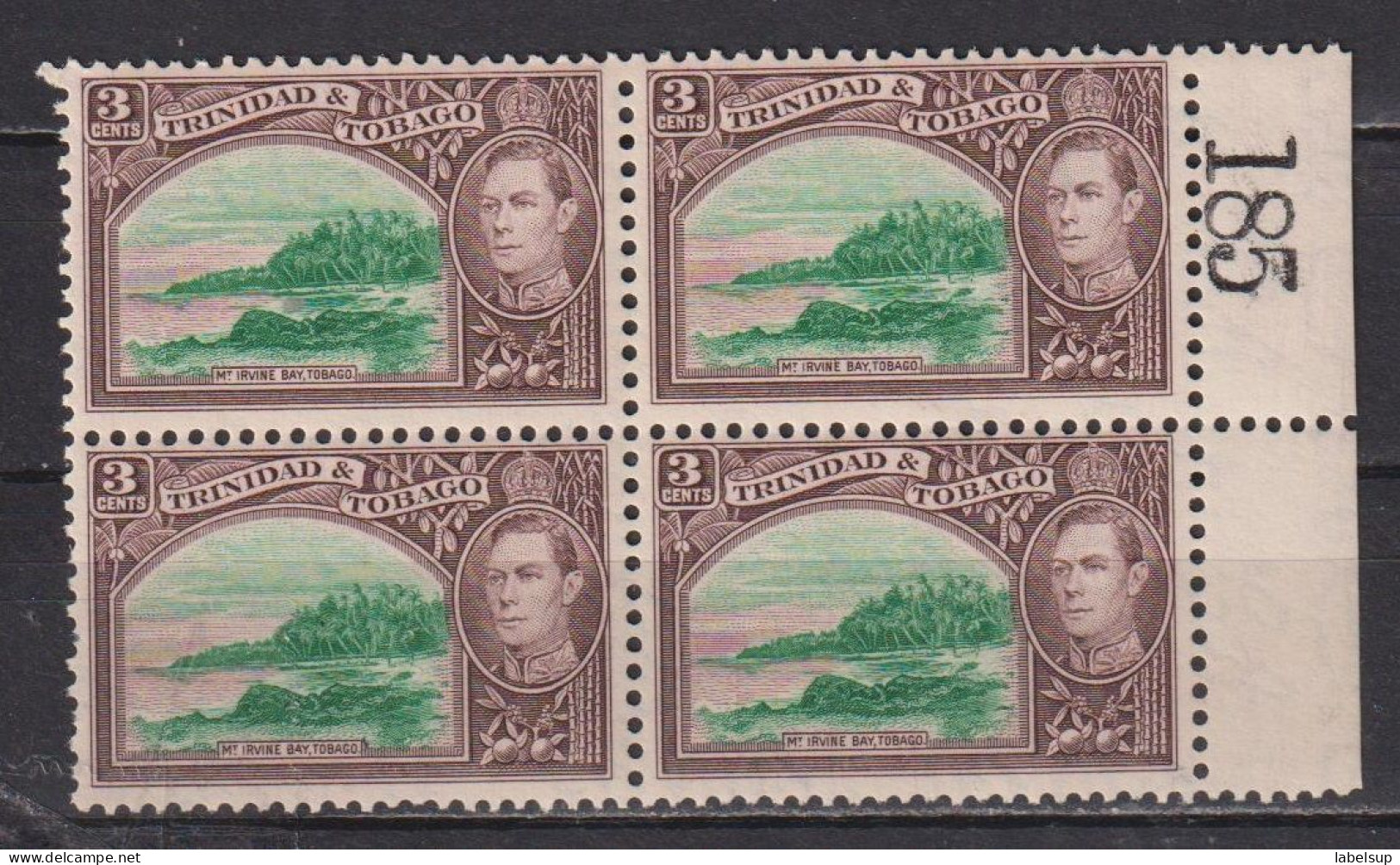 Bloc De 4 Timbres Neufs** De Trinité Et Tobago De 1938  YT 140 133 MNH - Trinidad & Tobago (...-1961)