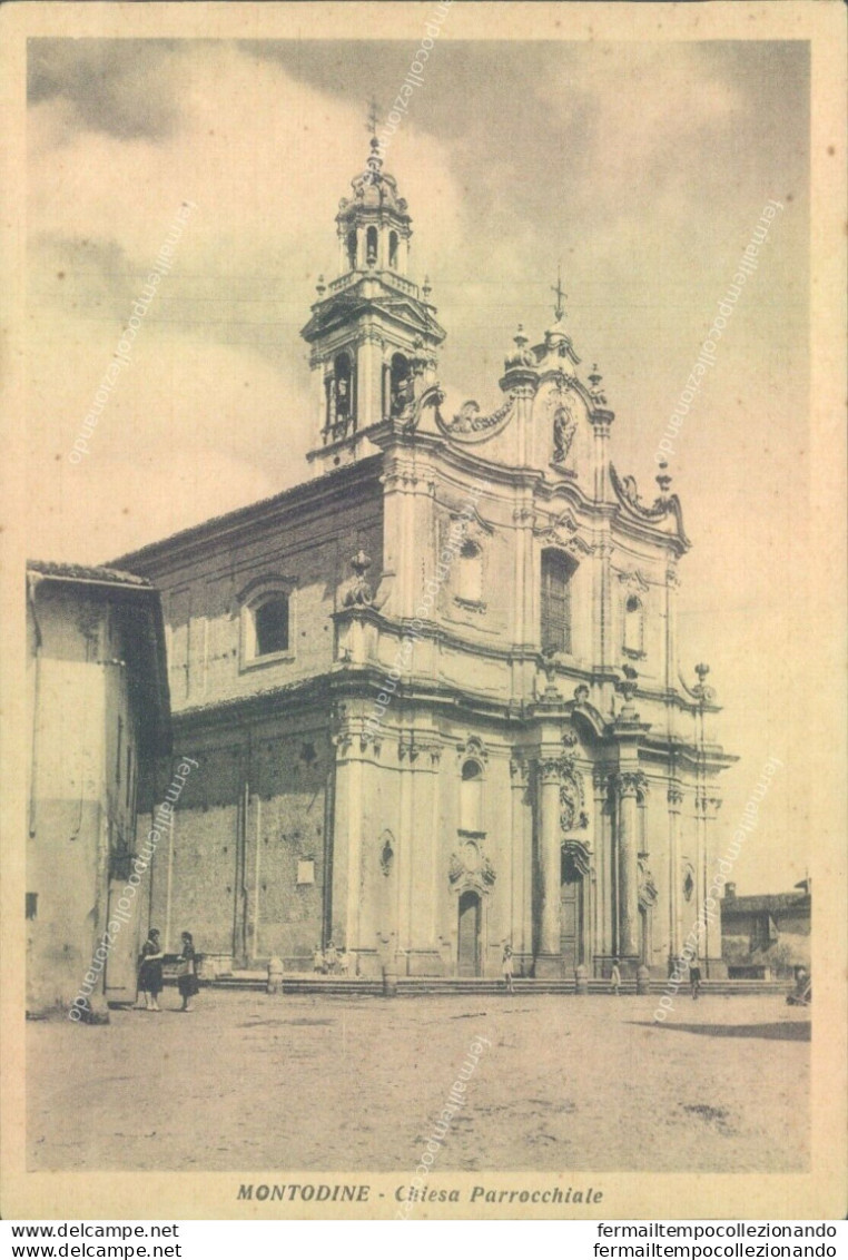 E631  Cartolina Montodine Chiesa Parrocchiale Provincia Di Cremona - Cremona