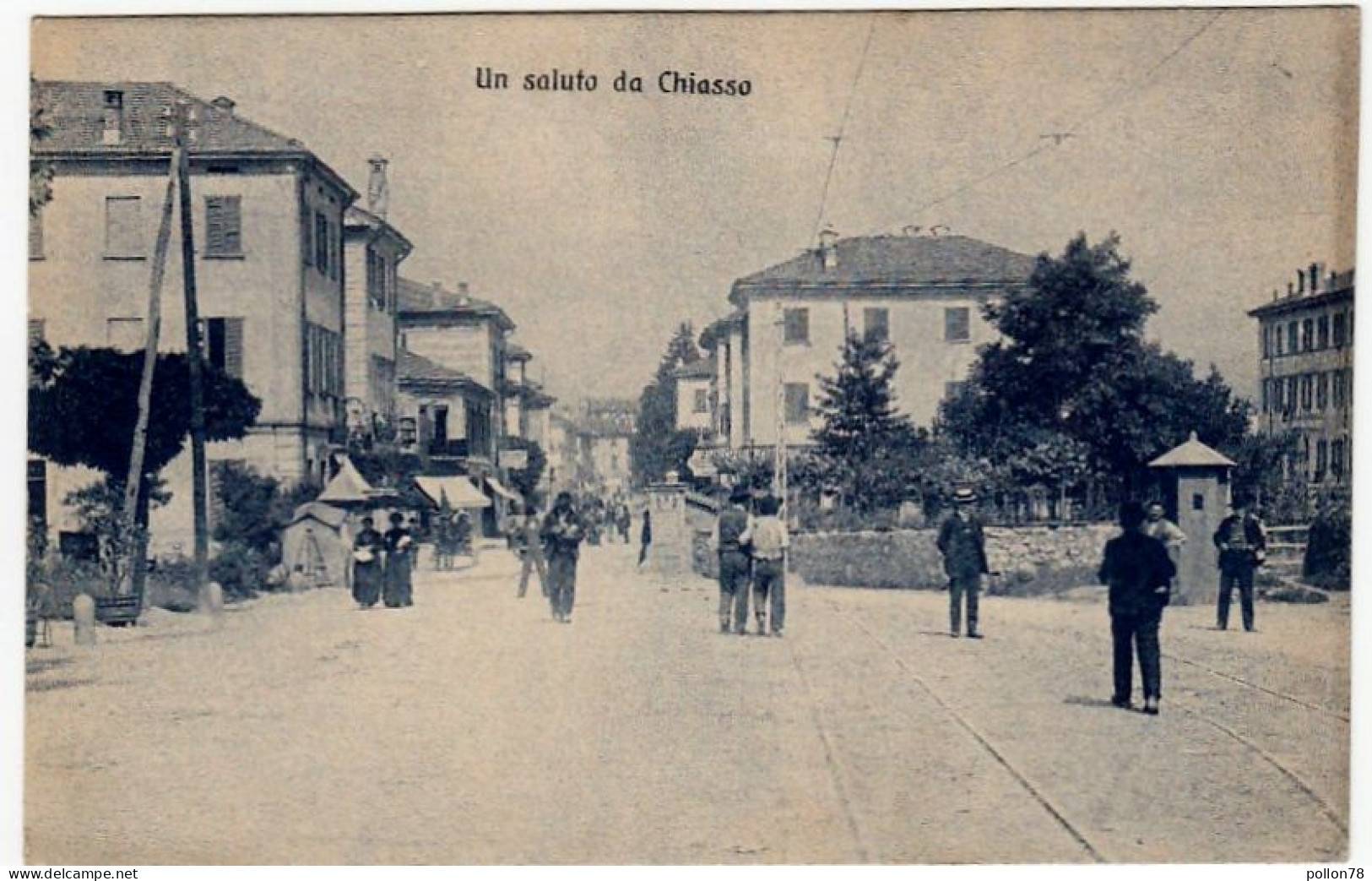 UN SALUTO DA CHIASSO - TICINO - 1909 - Animata - Vedi Retro - Chiasso