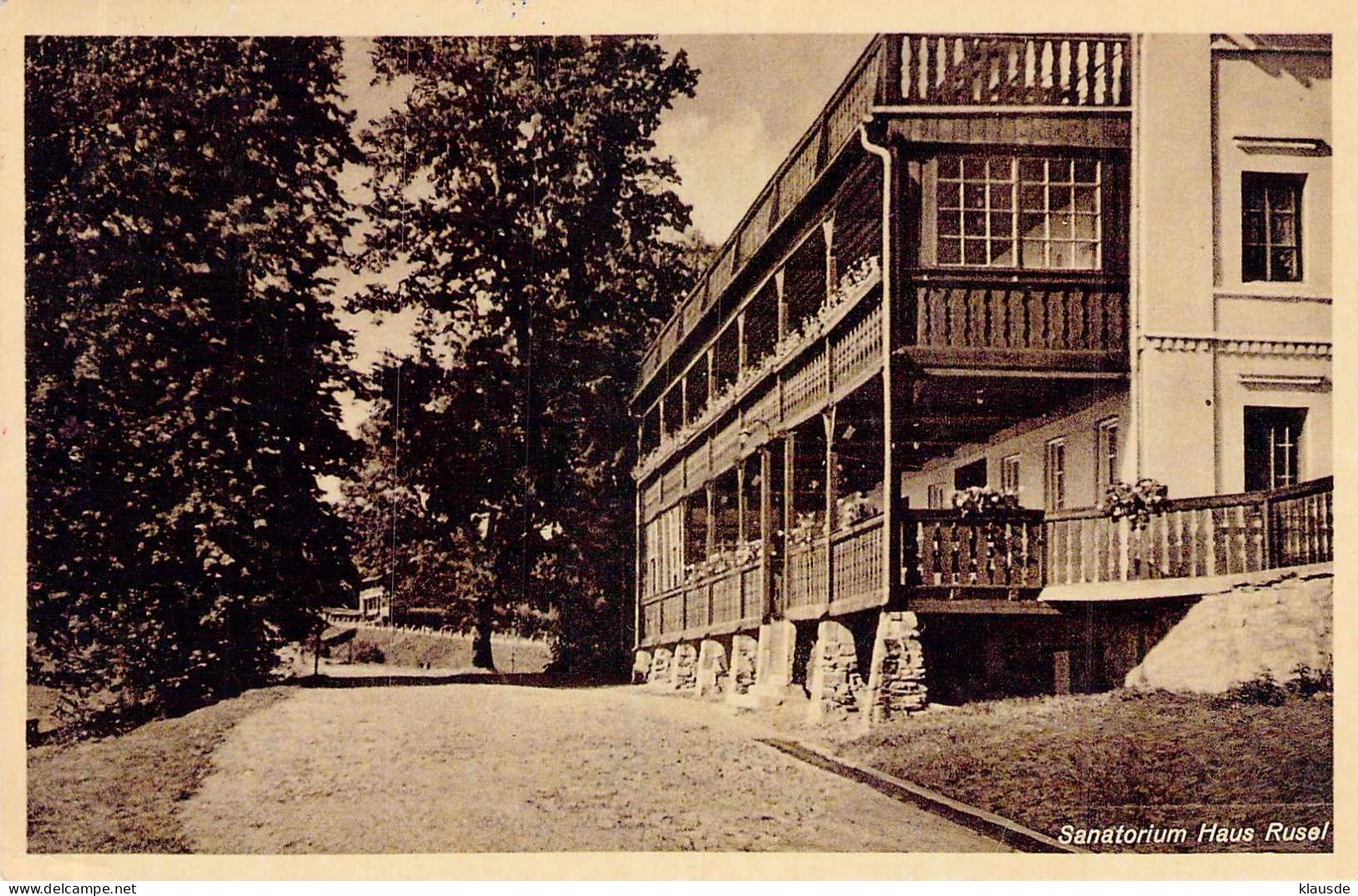 Deggendorf - Sanatorium Haus Rusel Gel.1934 - Deggendorf