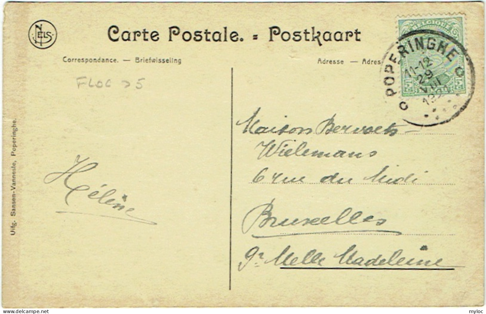 Poperinge/Poperinghe 1919. Paardenmarkt. Marché Aux Chevaux. - Poperinge