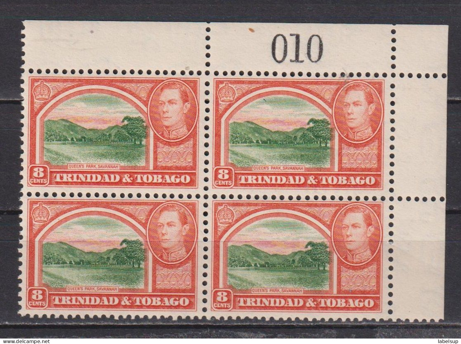 Bloc De 4 Timbres Neufs** De Trinité Et Tobago De 1938  YT 143 139 MNH - Trinidad Y Tobago