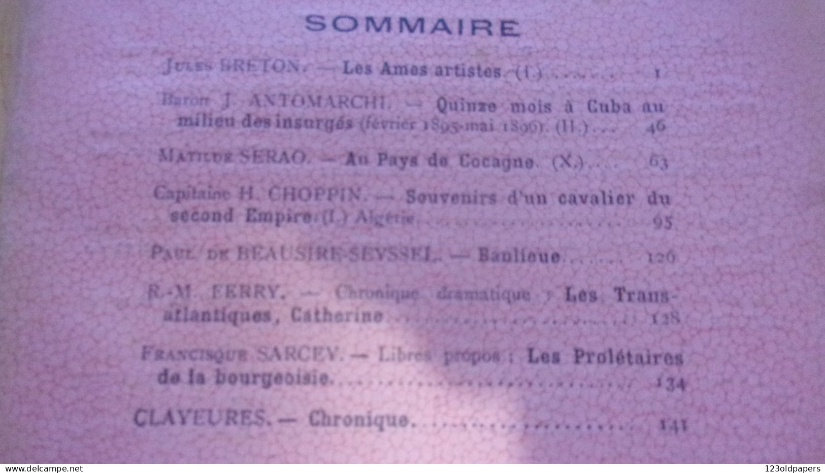 1898 REVUE HEBDOMADAIRE ILLUSTRE N °10 JULES BRETON LES AMES ARTISTES  TRANATLANTIQUE FERRY ANTOMARCHI .. - Revistas - Antes 1900