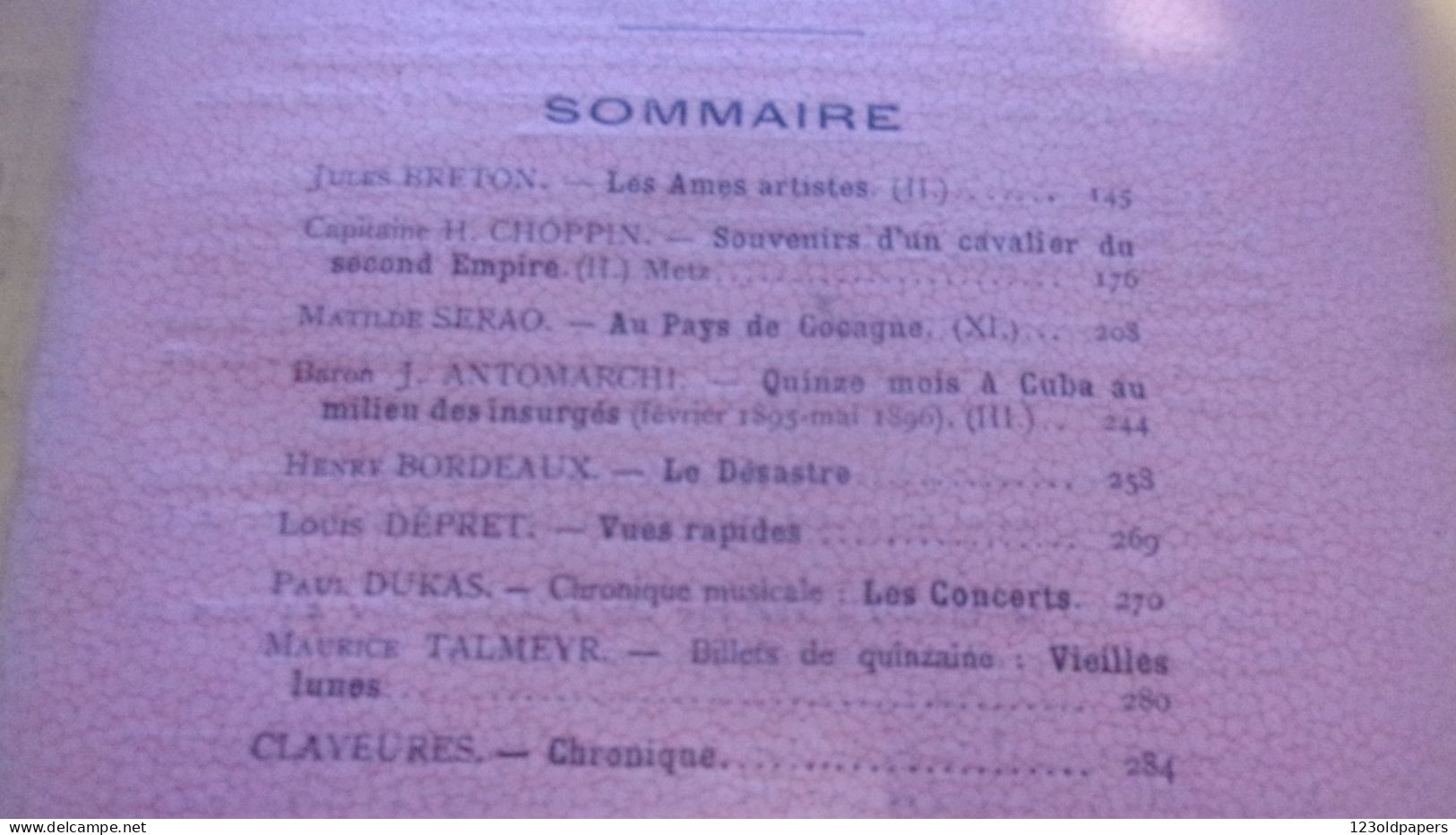 1898 REVUE HEBDOMADAIRE ILLUSTRE N °11 JULES BRETON LES AMES ARTISTES SERAO CHOPPIN DEPRET DUKAS CLAYEURES - Revues Anciennes - Avant 1900