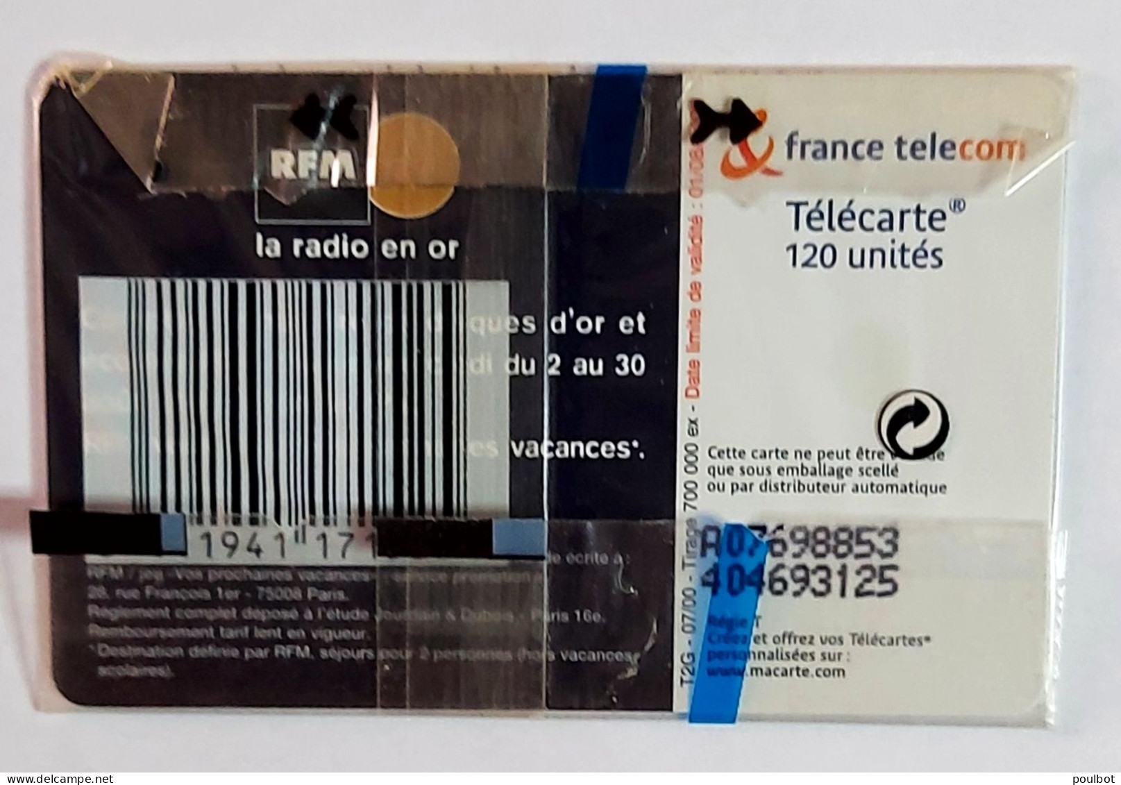 Télécarte NSB F1073 120u SO3 RFM  Le Soleil Donne 2 Disque   07 2000 - 2000