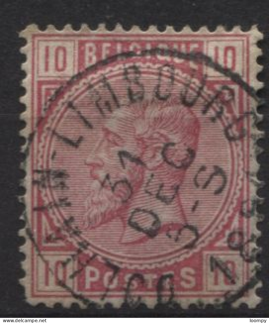 1883 - 38 Paire Obl. Centrale Sc DOLHAIN-LIMBOURG. Coba 8. TB. Voyez Les Autres Obl. Sur Cette émission - 1883 Leopold II.