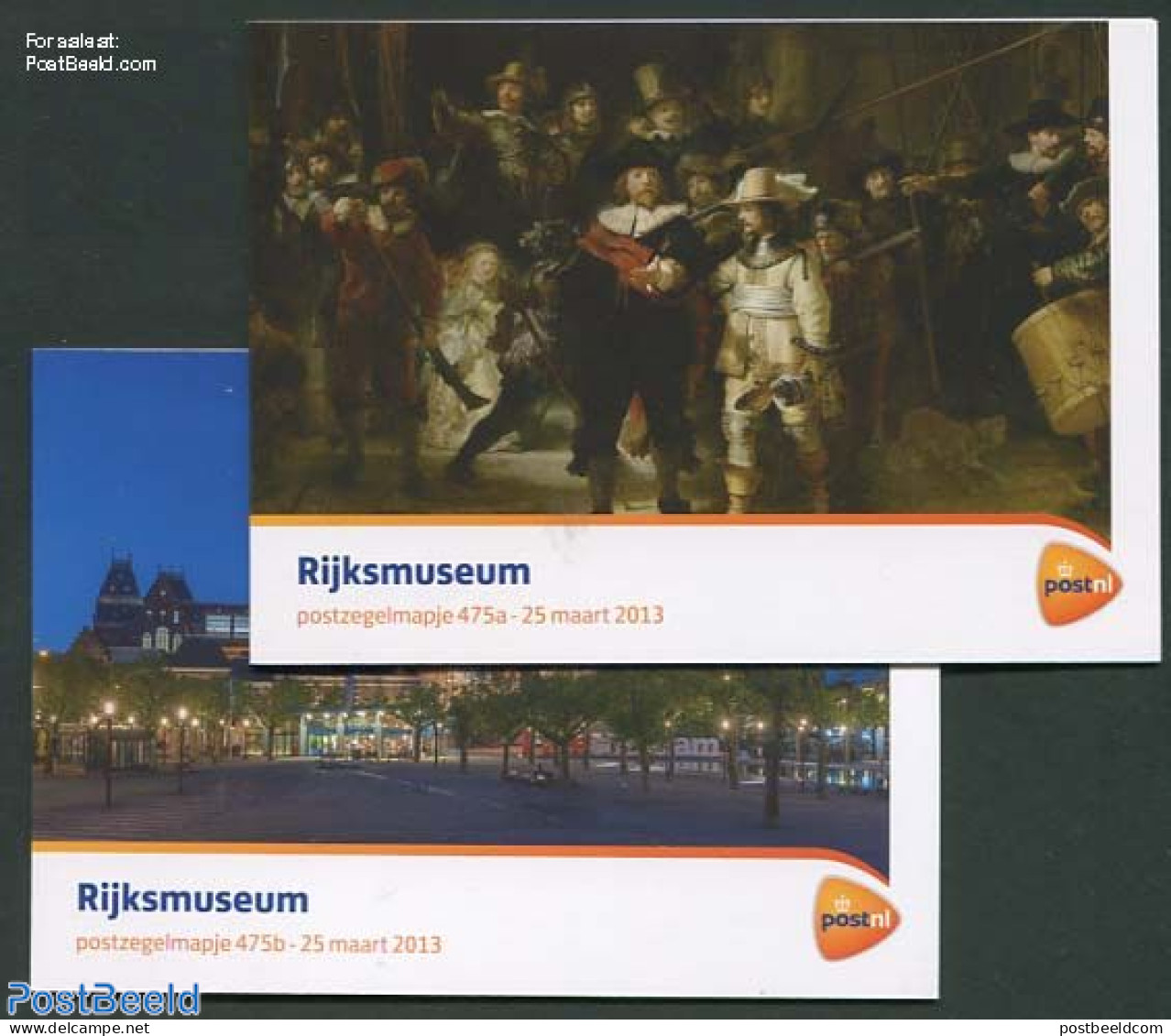 Netherlands 2013 Rijksmuseum 10v, Presentation Pack 475a+b, Mint NH, Art - Museums - Paintings - Ongebruikt