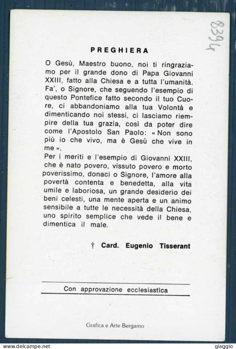 °°° Santino N. 8394 - Giovanni Xxiii °°° - Religión & Esoterismo