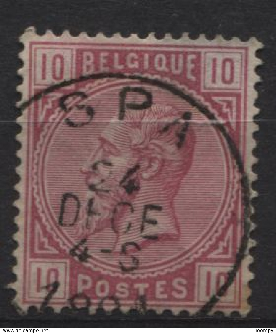1883 - 38 Paire Obl. Centrale Sc SPA. Infime Pli De Coin. Voyez Les Autres Obl. Sur Cette émission - 1883 Leopold II.
