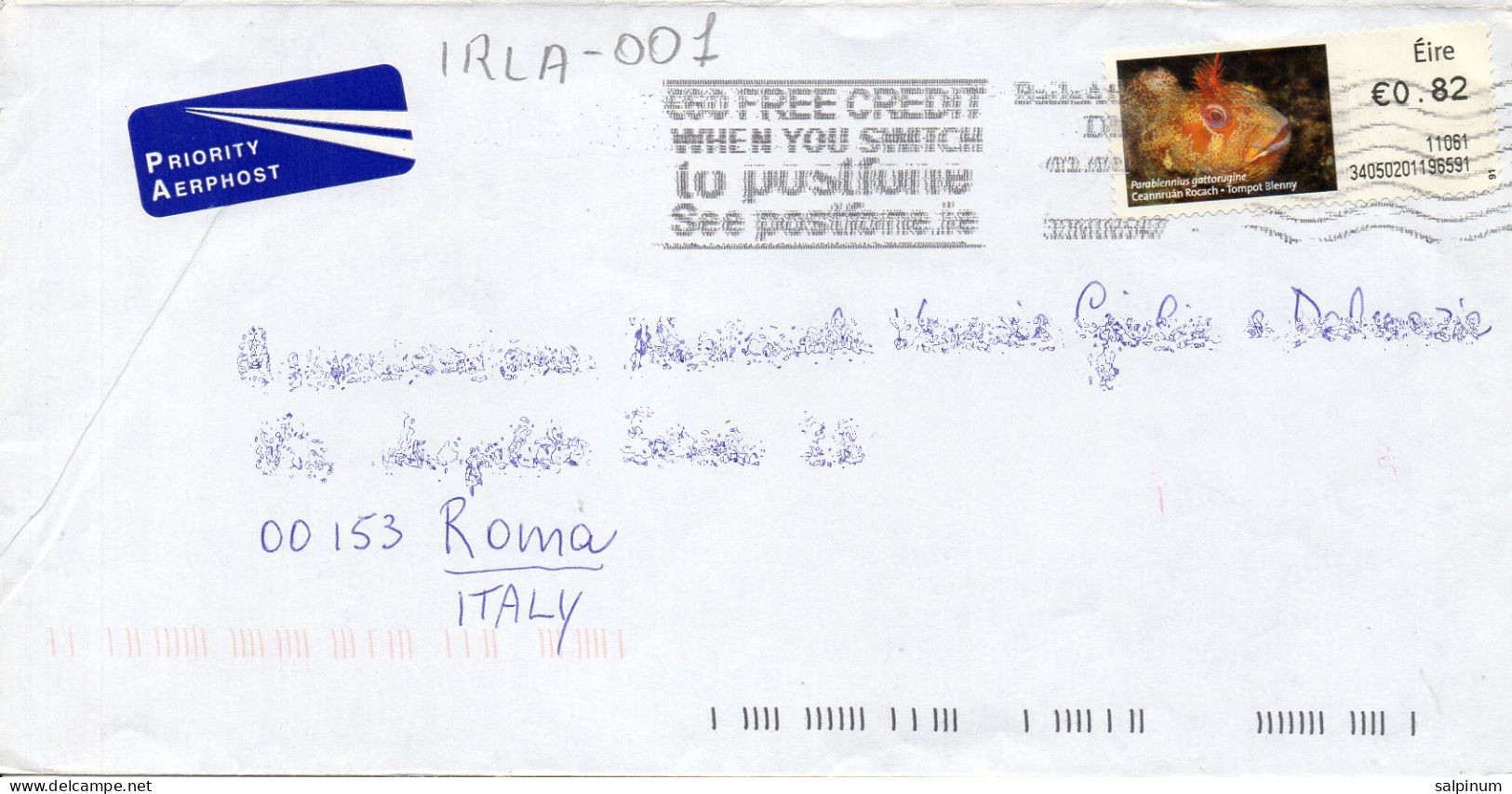 Philatelic Envelope With Stamps Sent From REPUBLIC OF IRELAND To ITALY - Brieven En Documenten