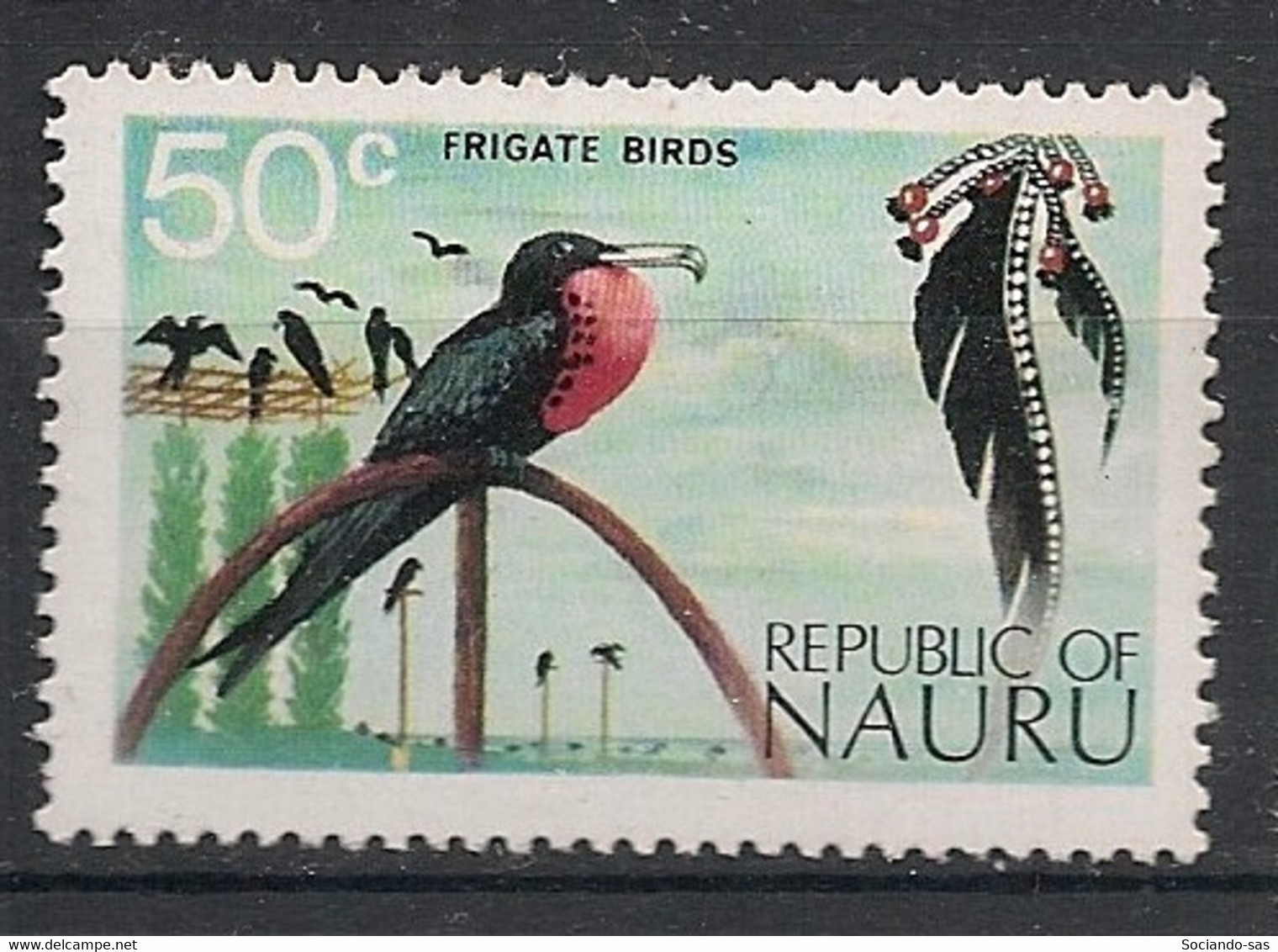 NAURU - 1973 - N°YT. 100 - Frégate - Neuf Luxe ** / MNH / Postfrisch - Gabbiani