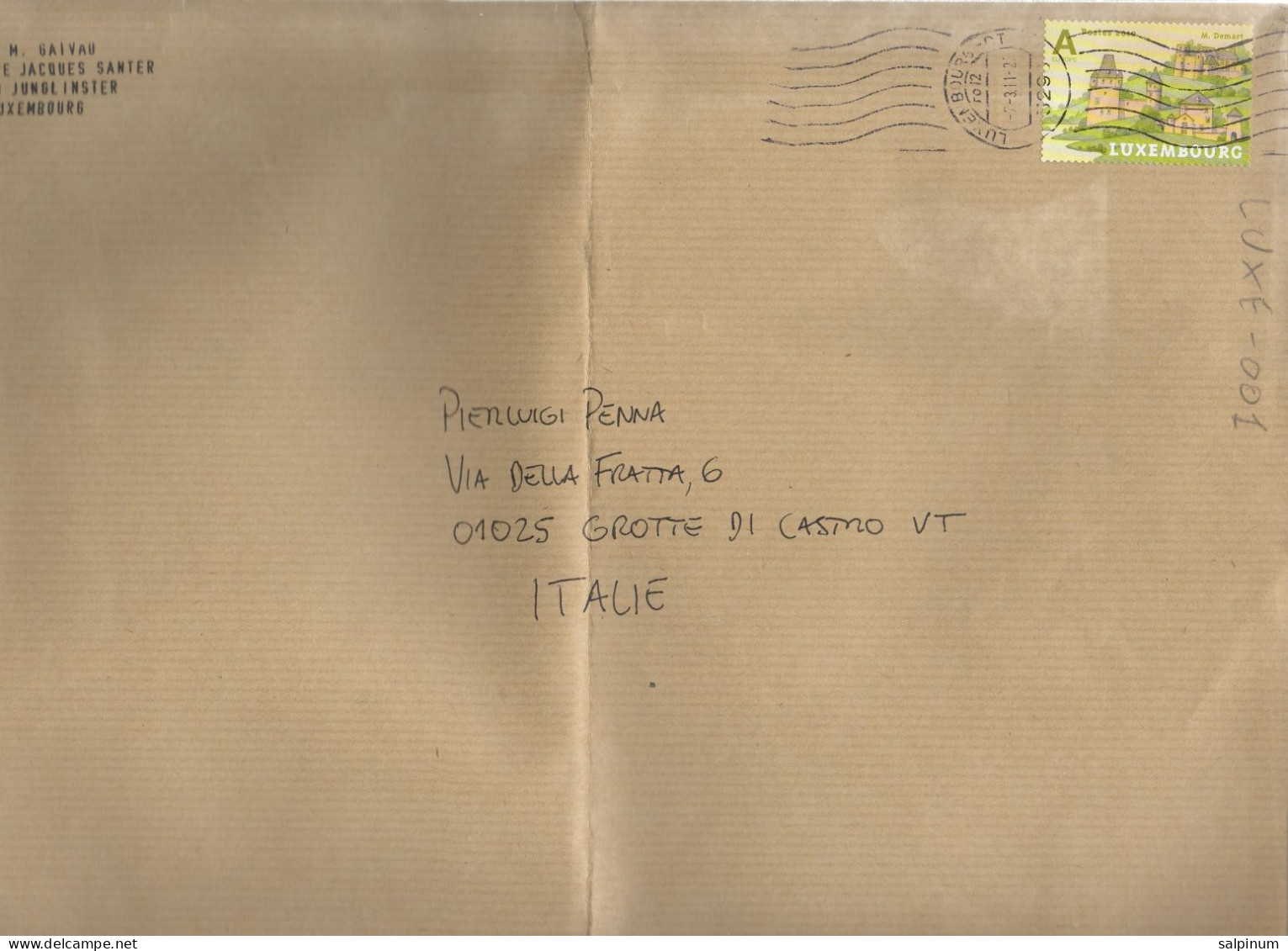 Philatelic Envelope With Stamps Sent From LUXEMBOURG To ITALY - Covers & Documents