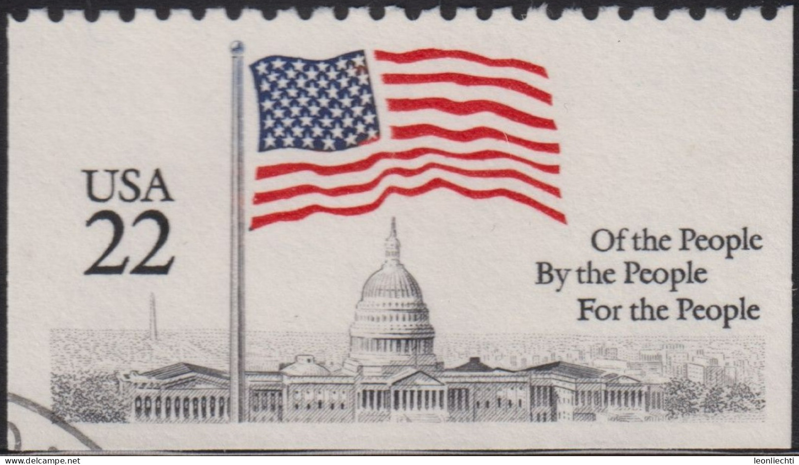 1985 Kiribati ° Mi:US 1739D, Sn:US 2116, Yt:US 1578, Flag Over Capitol - Used Stamps
