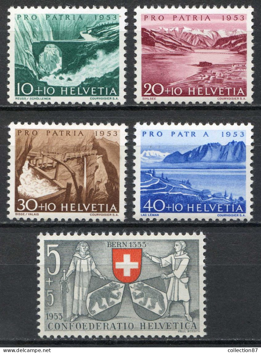 REF 002 > SUISSE < N° 531 à 535 * * < 5 Valeurs Neuf Luxe - MNH * * - Unused Stamps