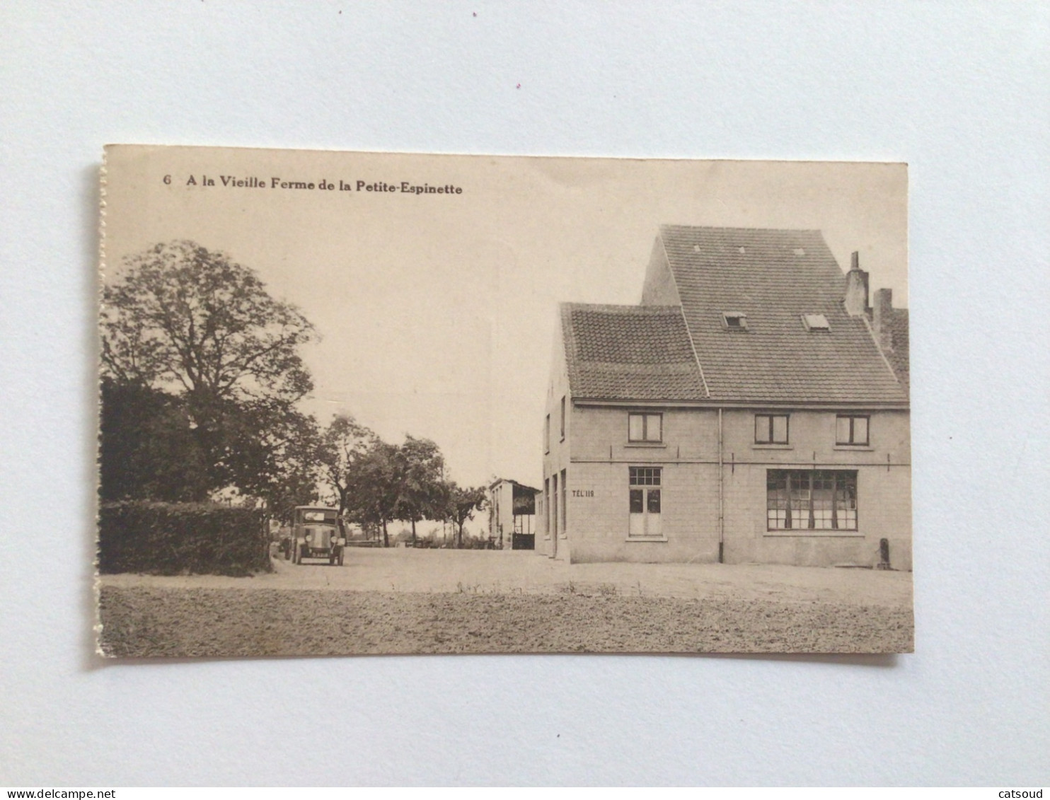 Carte Postale Ancienne. À La Vieille Ferme De La Petite-Épinette - St-Genesius-Rode