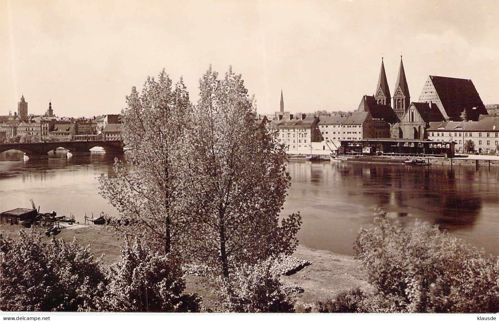 Frankfurt / Oder - Flusspanorama - Frankfurt A. D. Oder