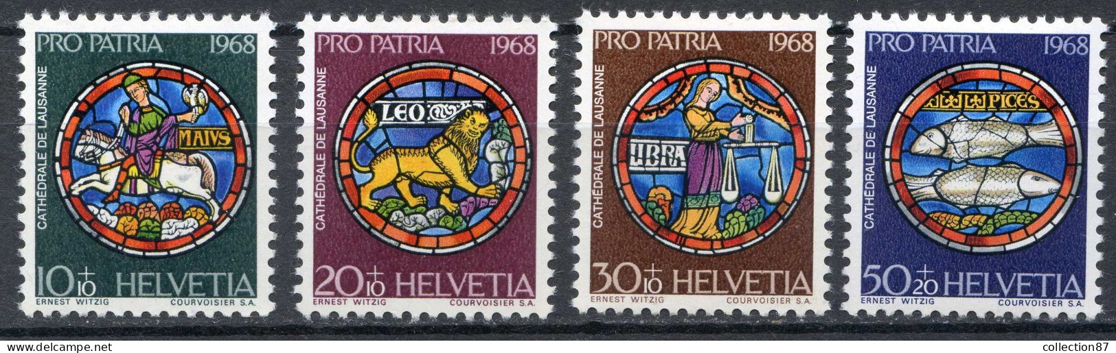 REF 002 > SUISSE < N°807/810 ** + 868/871 ** + 901/904 ** < 12 Valeurs Neuf Luxe - MNH * * - Unused Stamps