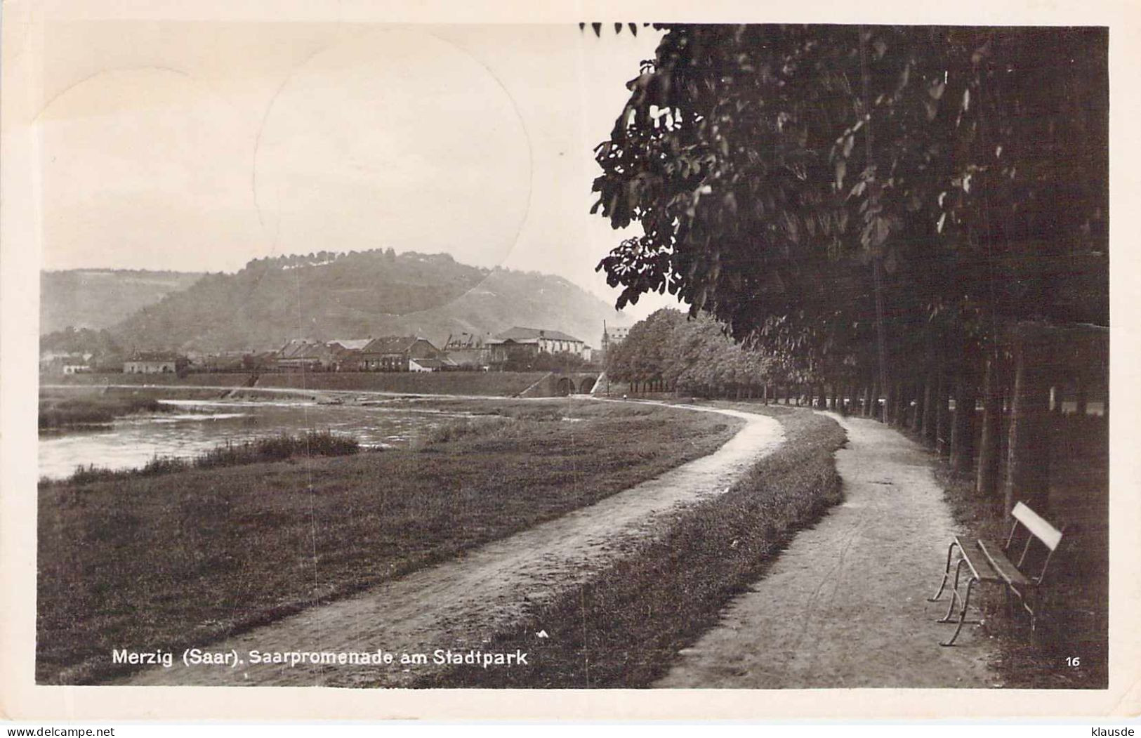 Merzig (Saar) - Saarpromenade Am Stadtpark Gel. - Kreis Merzig-Wadern