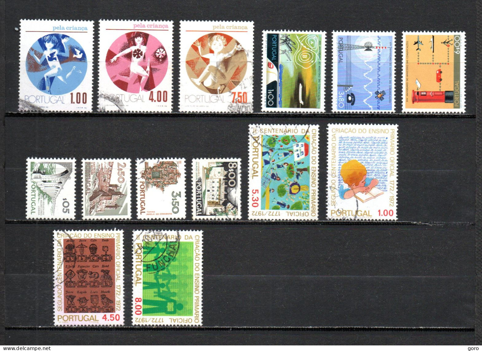 Portugal   1973  .-   1186/1188-1189/1191-1192/1195-1196/1199 - Used Stamps