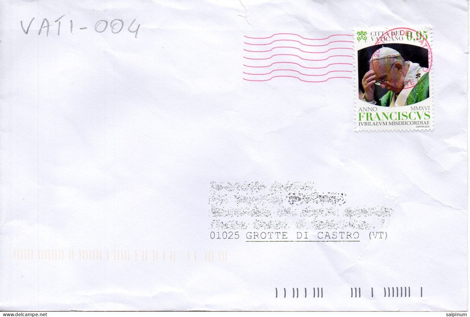 Philatelic Enveloppe With Stamps Sent From VATICAN CITY STATE To ITALY - Covers & Documents