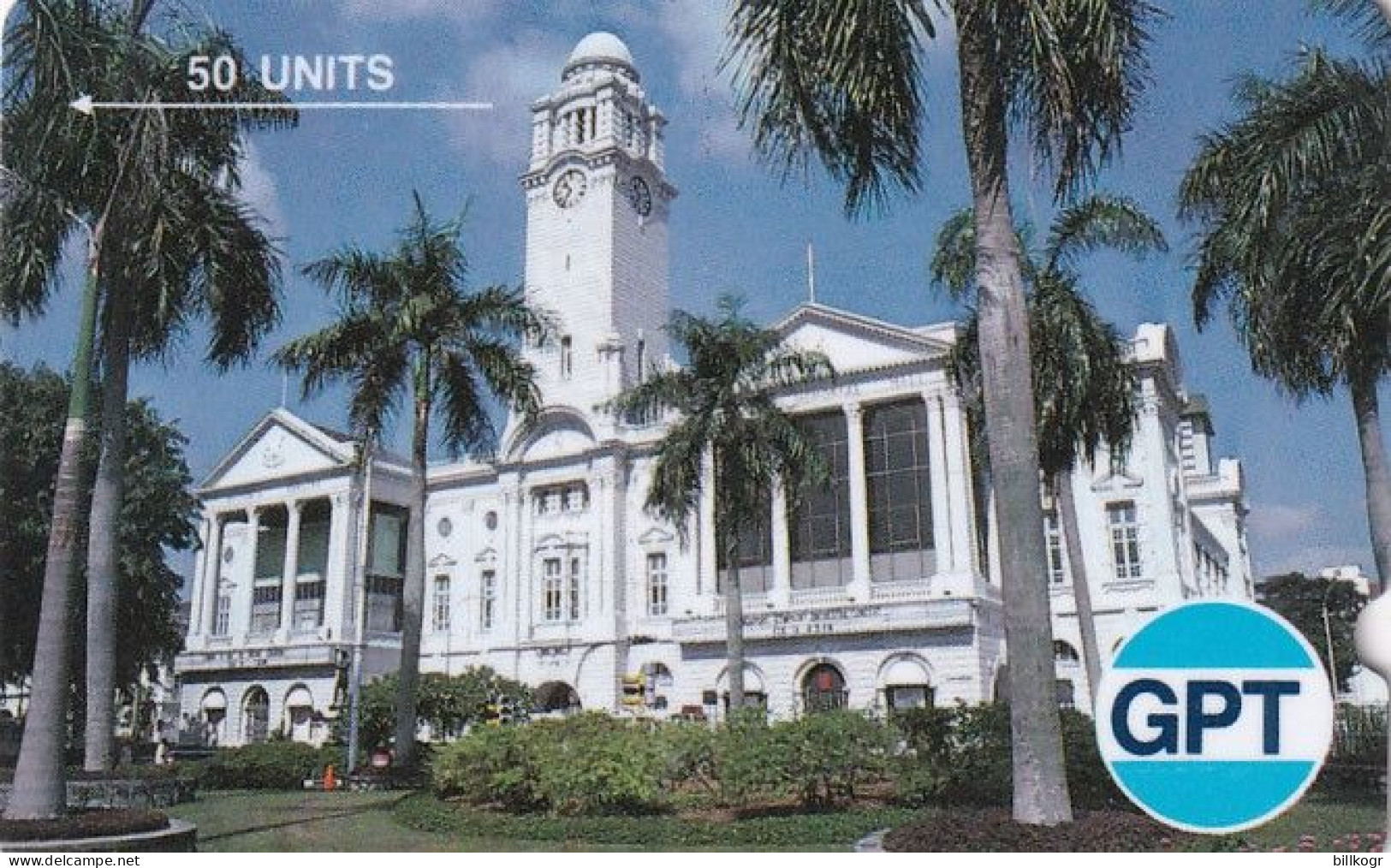 SINGAPORE(GPT) - Victoria Memorial Hall(50 Units), CN : 2SIGB, Tirage >1000, Mint - Singapur