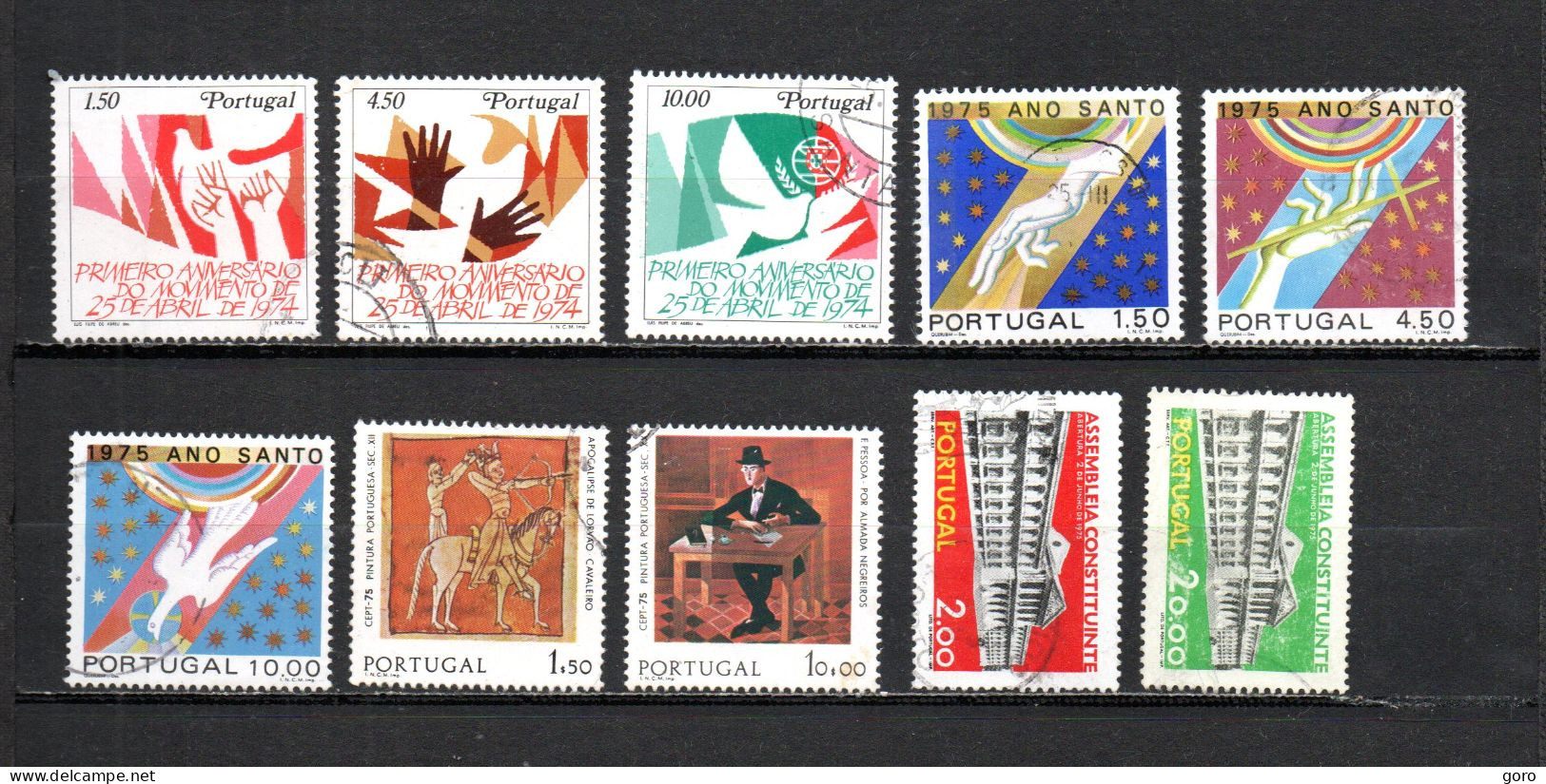 Portugal   1975  .-   1255/1257-1258/1260-1261/1262-1263/1264 - Used Stamps