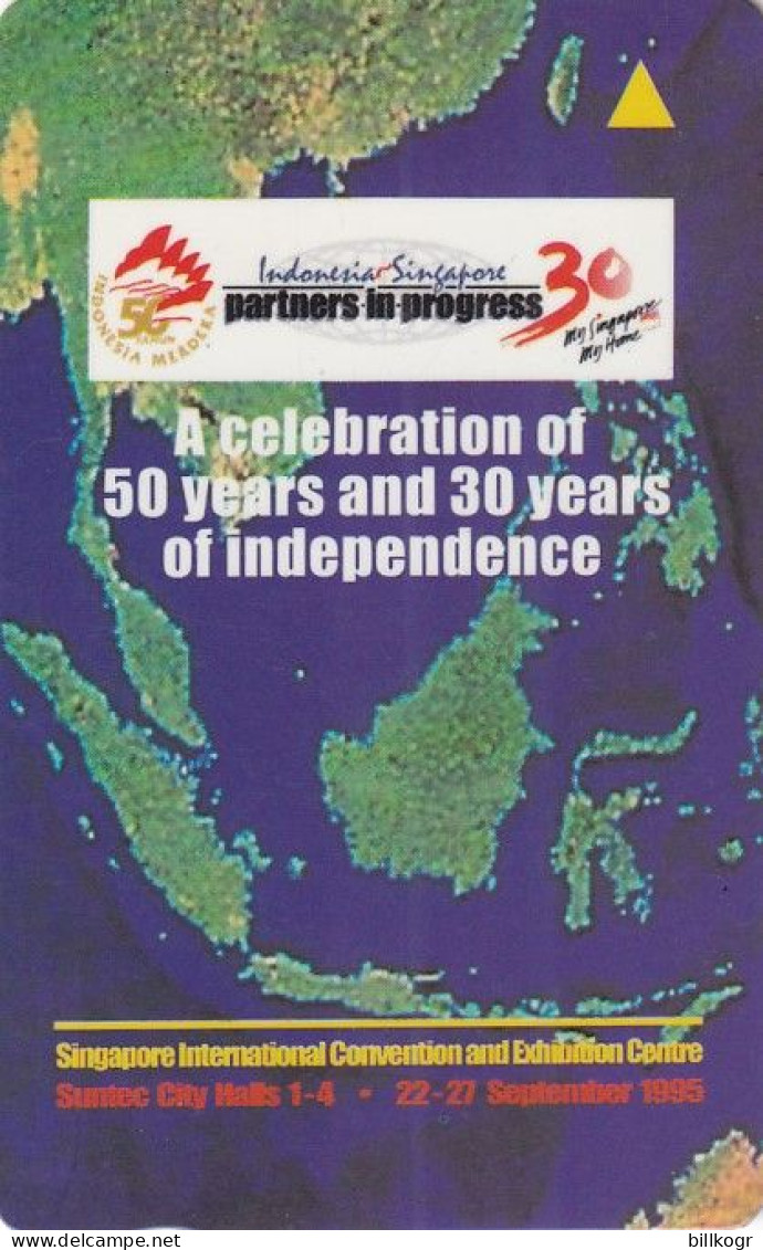 SINGAPORE(GPT) - Indonesia-Singapore, Partners In Progress, CN : 1SPPA/B, Tirage 30000, Used - Singapore