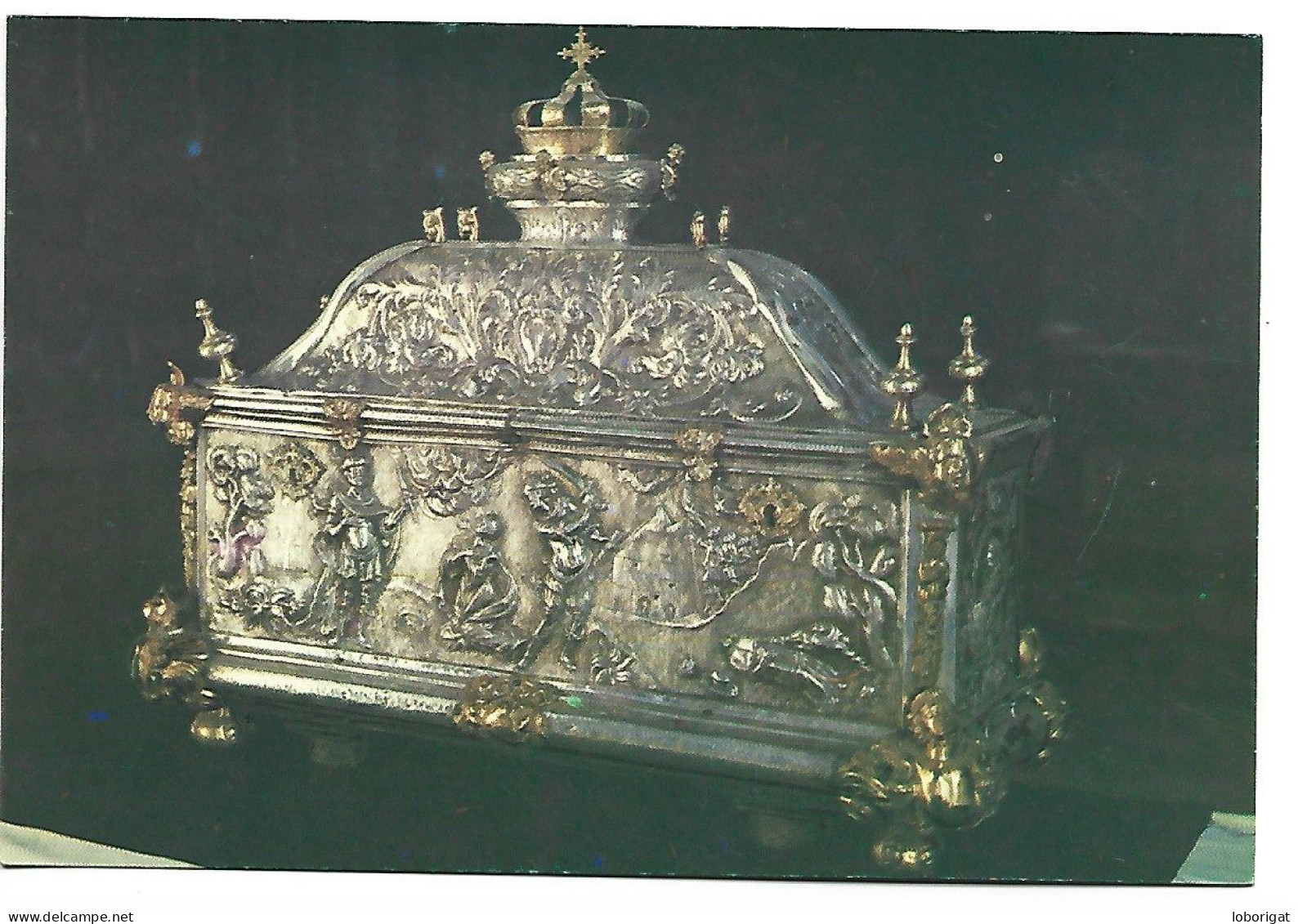 ARQUETA DE PLATA QUE GUARDA EL CUERPO DE SANTA OROSIA, ALTAR MAYOR CATEDRAL .-  JACA / HUESCA.- ( ESPAÑA ) - Huesca