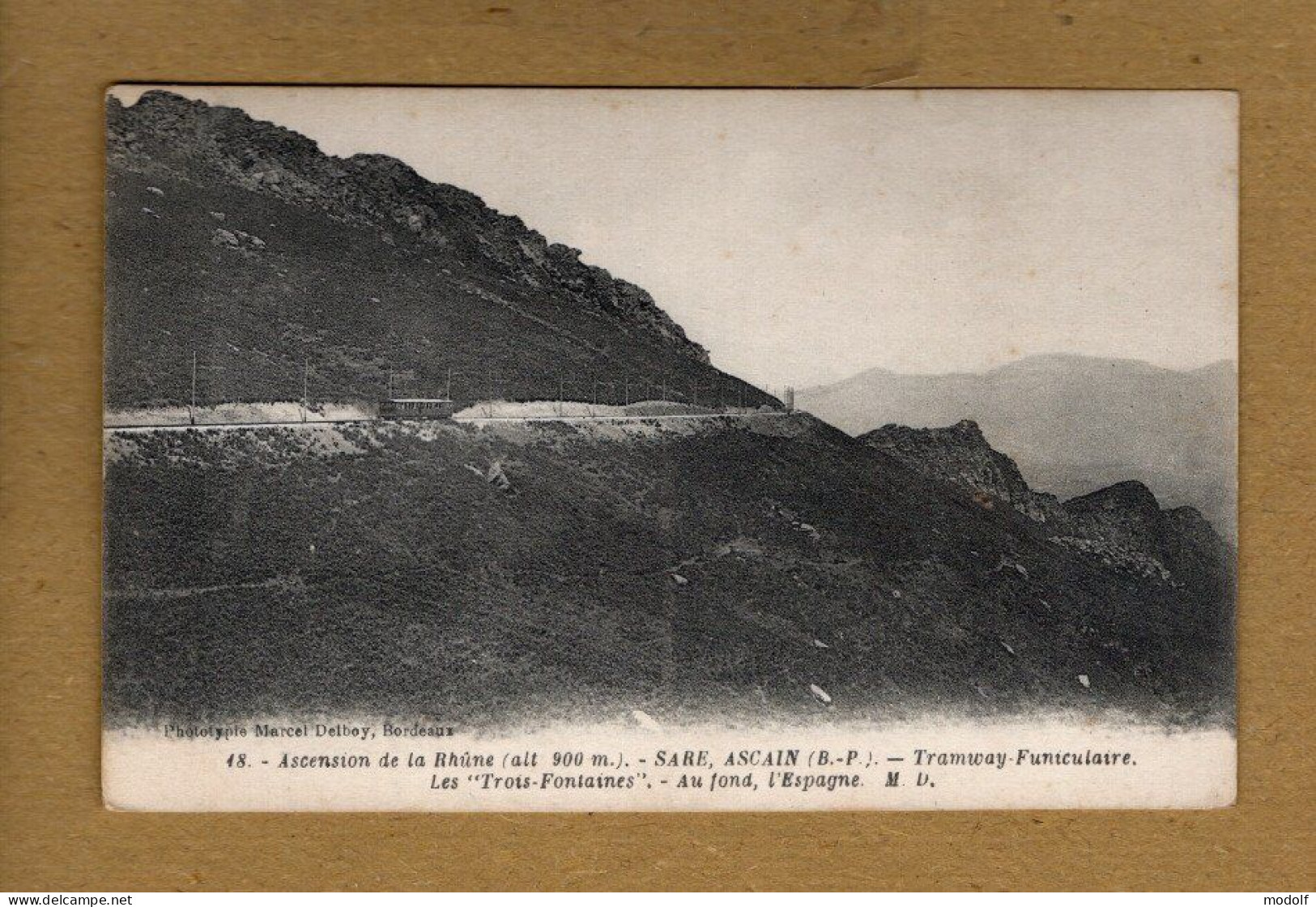 CPA - 64 - Ascension De La Rhûne - Sare, Ascain - Tramway-Funiculaire - Les "Trois Fontaines" - Non Circulée - Sare