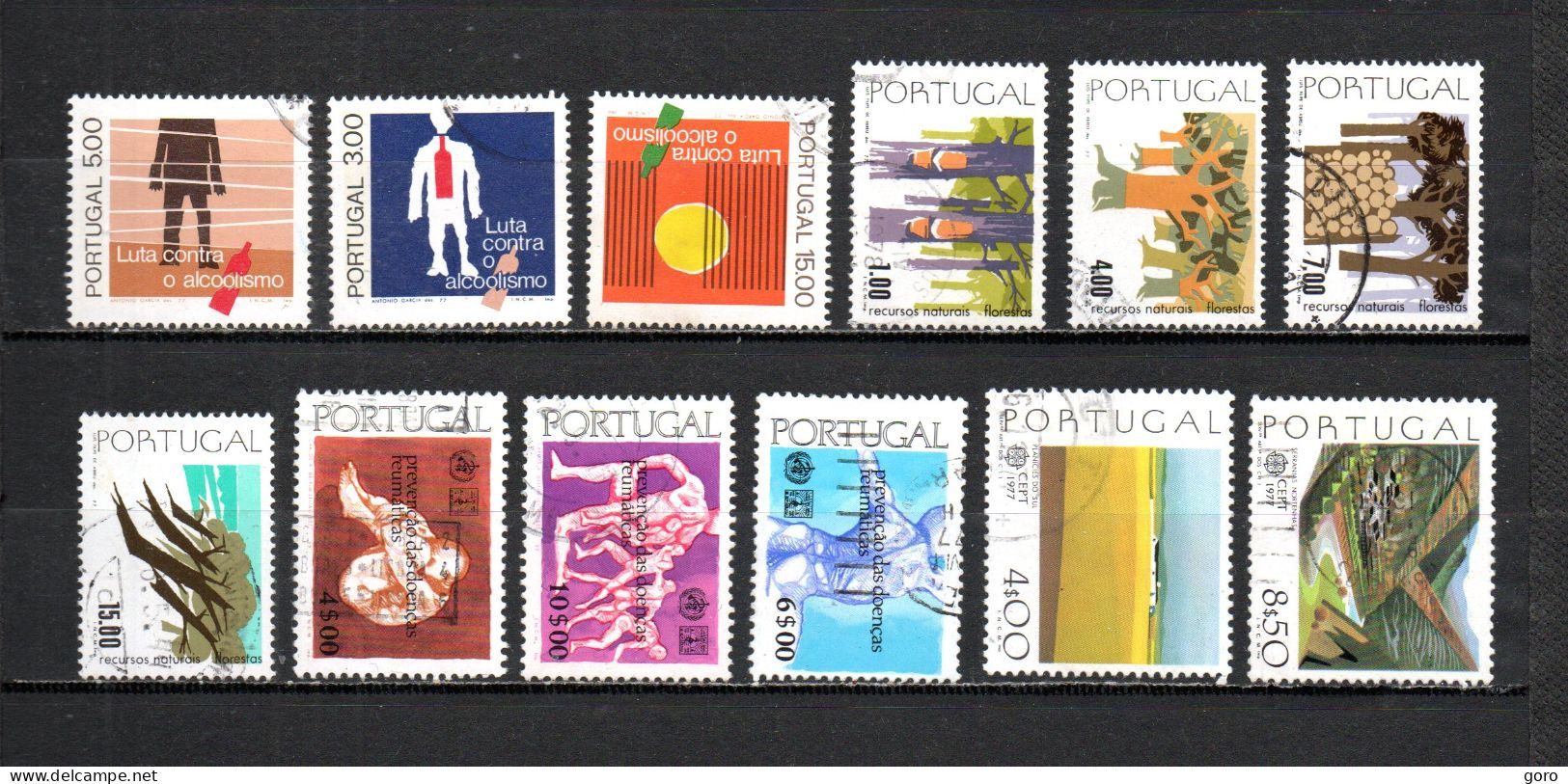 Portugal   1977  .-   1330/1332-1333/1336-1337/1339-1340/1341 - Used Stamps