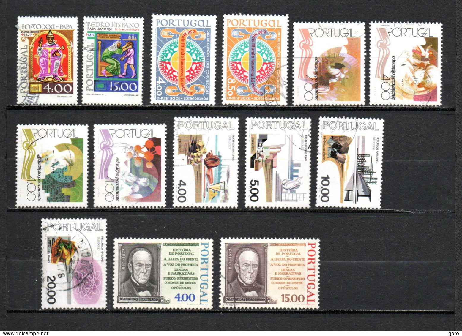 Portugal   1977  .-   1342/1343-1344/1345-1346/1349-1350/1353-1354/1355 - Used Stamps