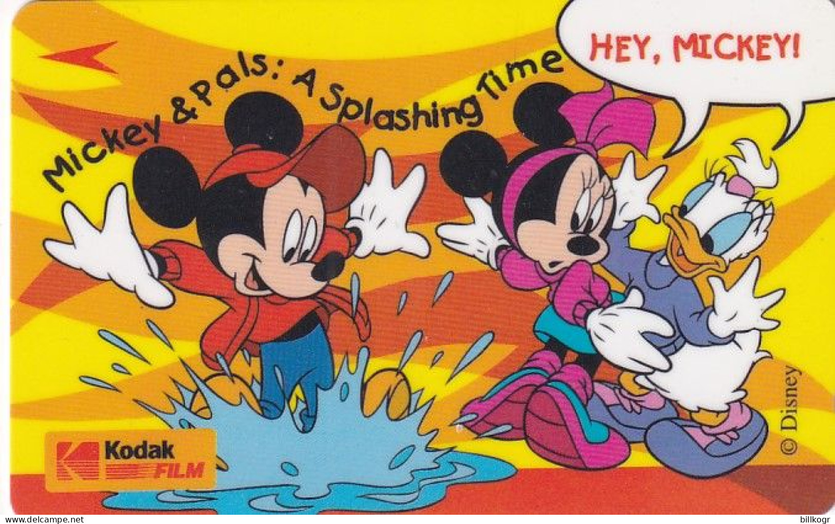 SINGAPORE(GPT) - Disney/Mickey & Pals-A Splashing Time, Kodak Film, CN : 10SKOB/B, Mint - Singapore