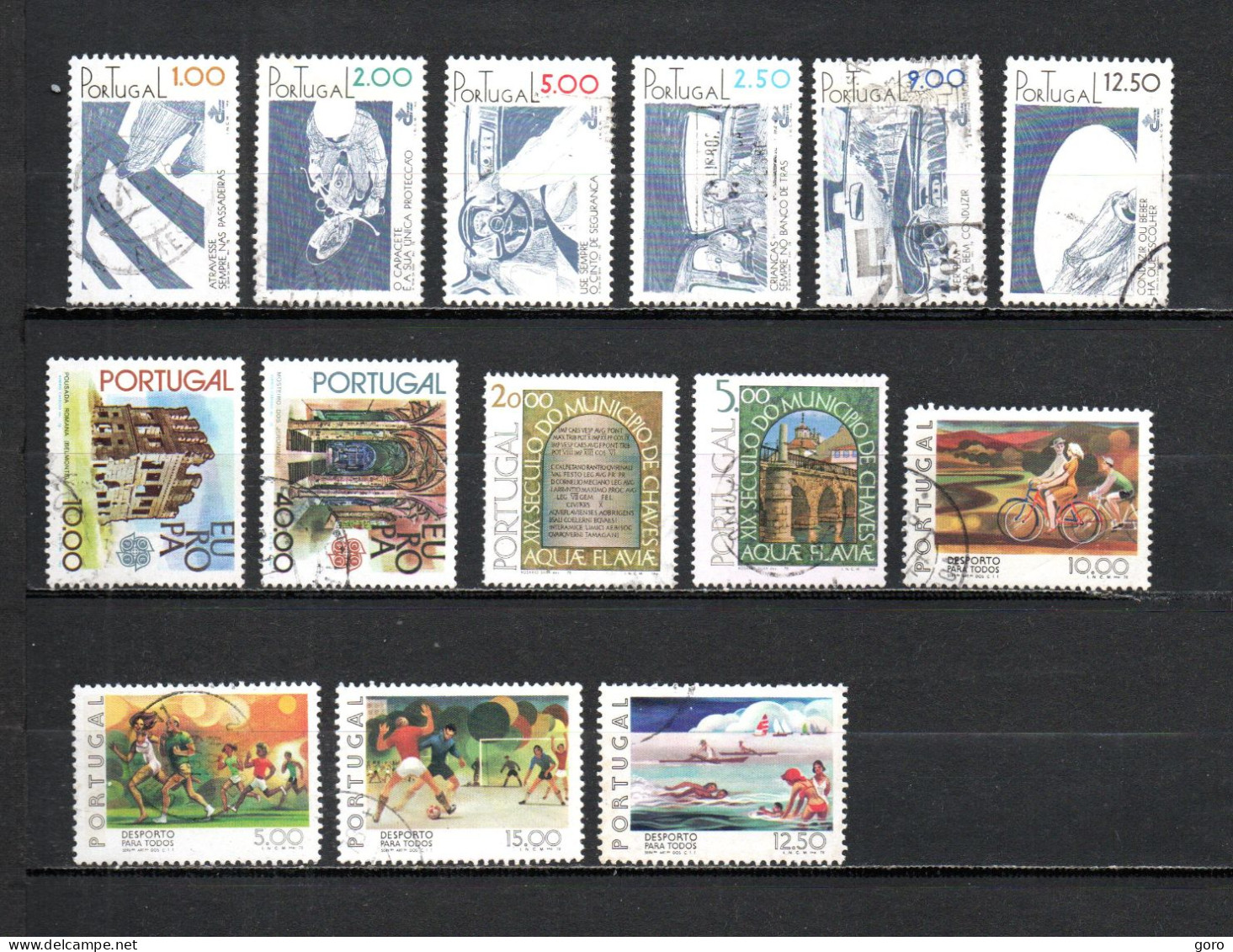 Portugal   1978  .-   1377/1382-1383/1384-1385/1386-1387/1390      (b) - Used Stamps