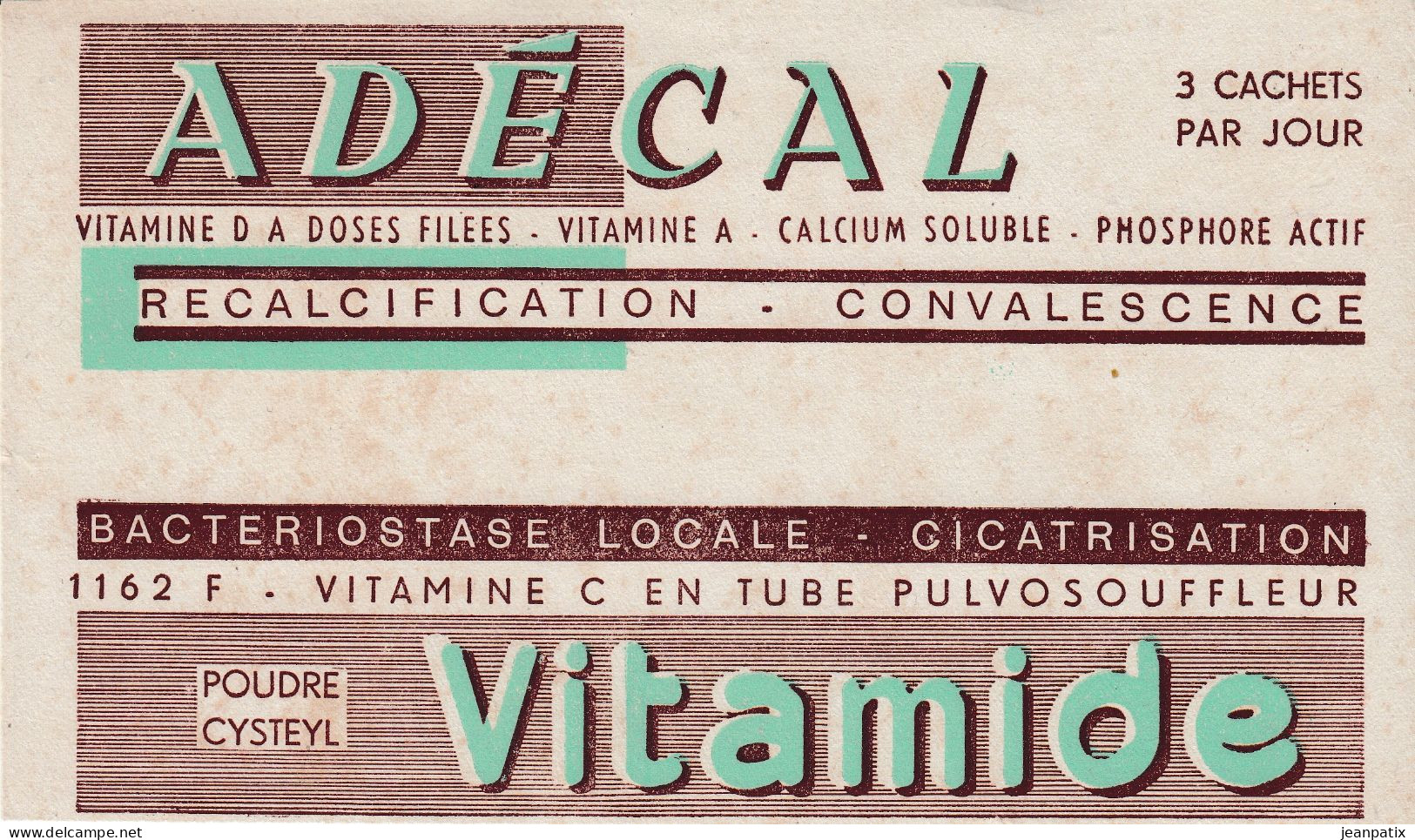 Buvard & Blotting Paper : Pharmacie - Adécal - Recalcification - Convalescence - Droguerías