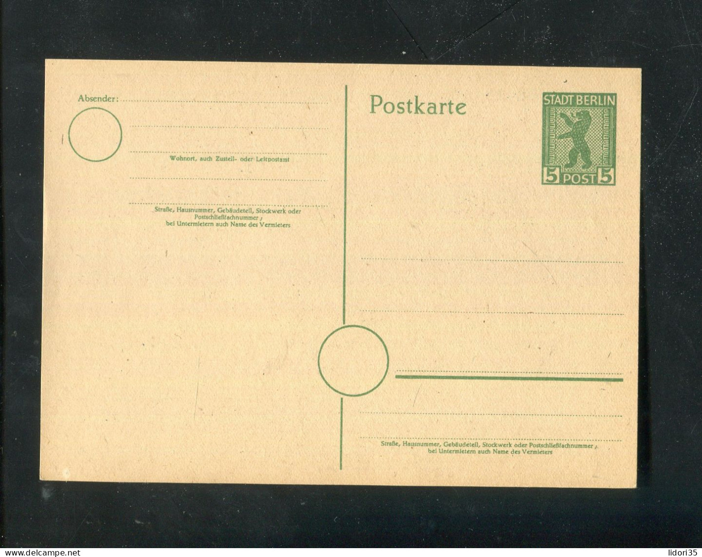 "SBZ" 1945, Postkarte Mi. P 3c ** (L0079) - Entiers Postaux