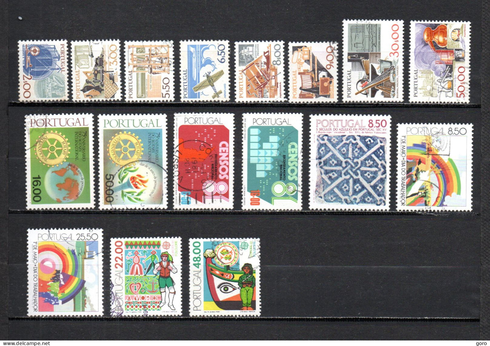 Portugal   1980-81  .-   1450/1457-1458/1459-1492/1493-1506-1507/1508-1509/1510 - Used Stamps