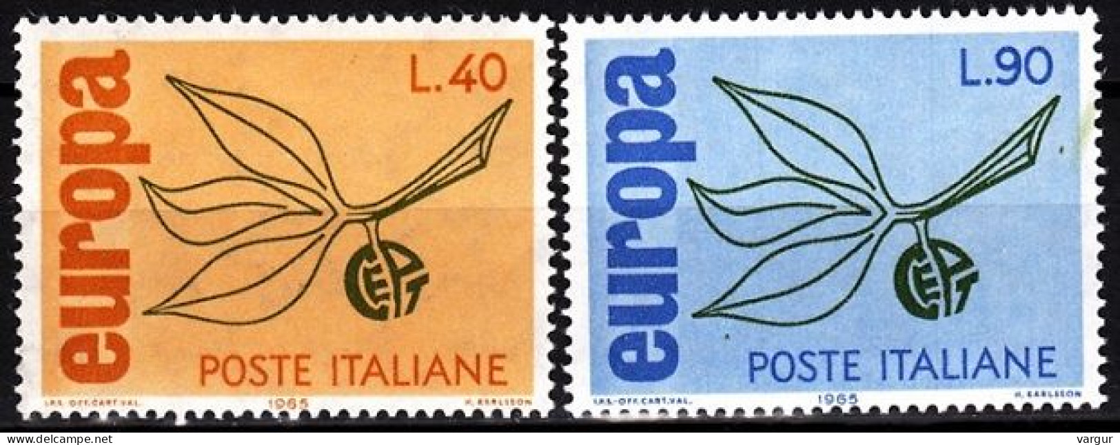 ITALY 1965 EUROPA. Complete Set, MNH - 1965