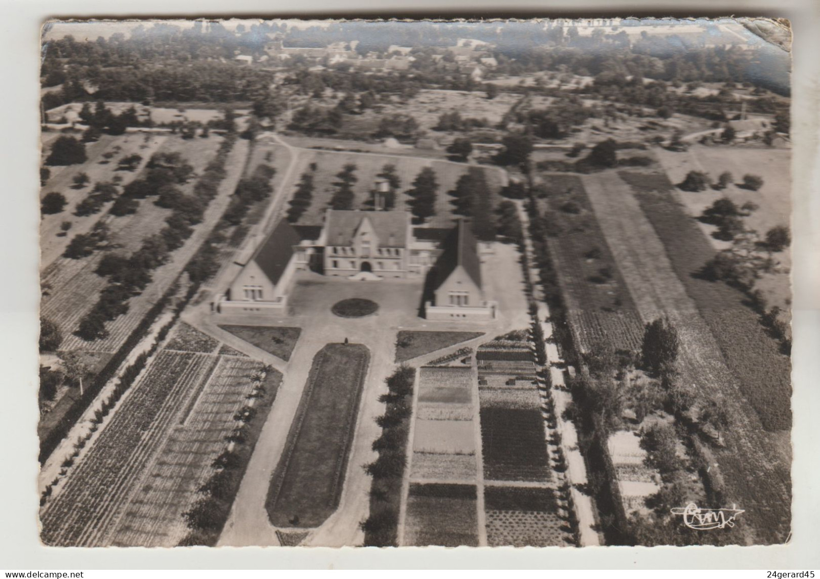 CPSM GUEMENE PENFAO (Loire Atlantique) - L'Hôpital, Vue Aérienne - Guémené-Penfao