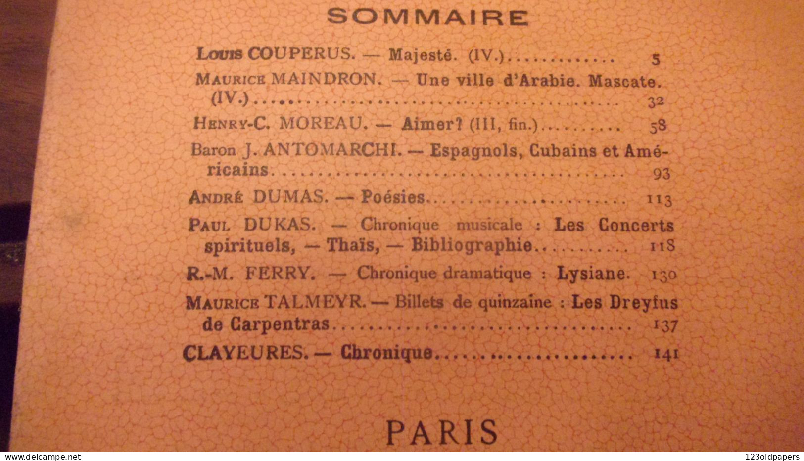 1898 REVUE HEBDOMADAIRE ILLUSTRE N° 23 TALMEYR LES DREYFUS DE CARPENTRAS - Tijdschriften - Voor 1900