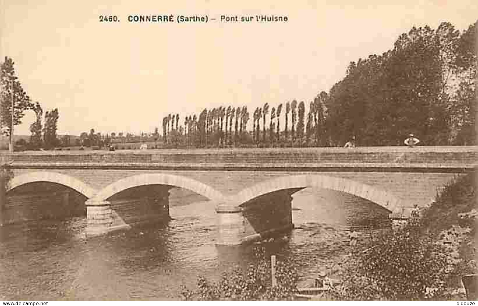 72 - Connerré - Pont Sur L'Huisne - Animée - CPA - Voir Scans Recto-Verso - Connerre