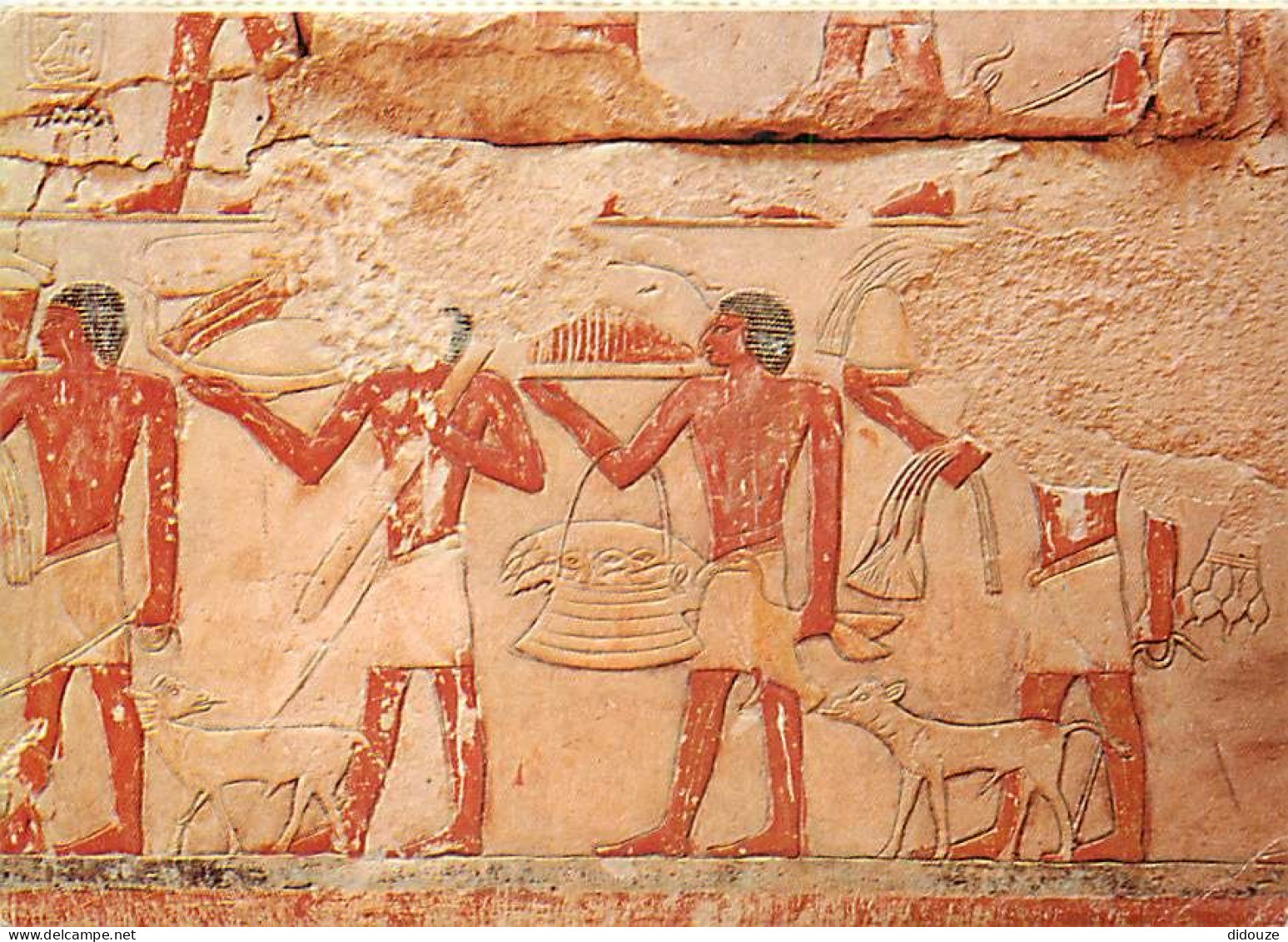 Egypte - Antiquité Egyptienne - Servants Apportant Des Offrandes Pour Leur Maître 2500 Av. J.C - Voir Timbre - CPM - Voi - Museen