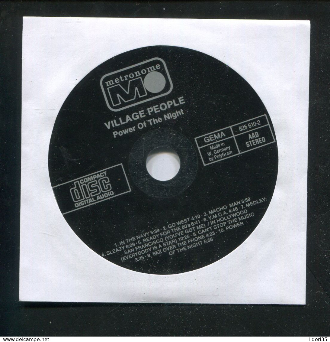 "VILLAGE PEOPLE-POWER OF THE NIGHT" CD (L0086) - Música Del Mundo