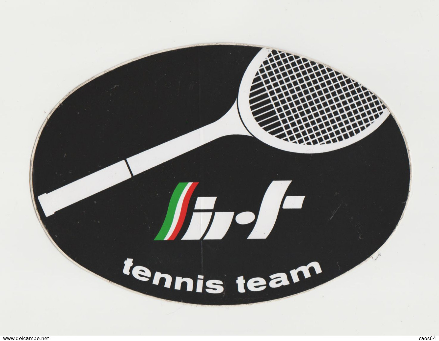 Tennis Team Sirt STICKER ADESIVO VINTAGE NEW ORIGINAL 22 X 15 Cm - Adesivi