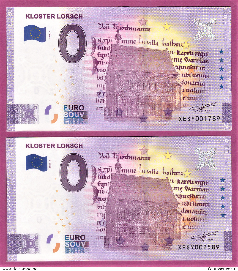 0-Euro XESY 2021-1 KLOSTER LORSCH Set NORMAL+ANNIVERSARY - Pruebas Privadas