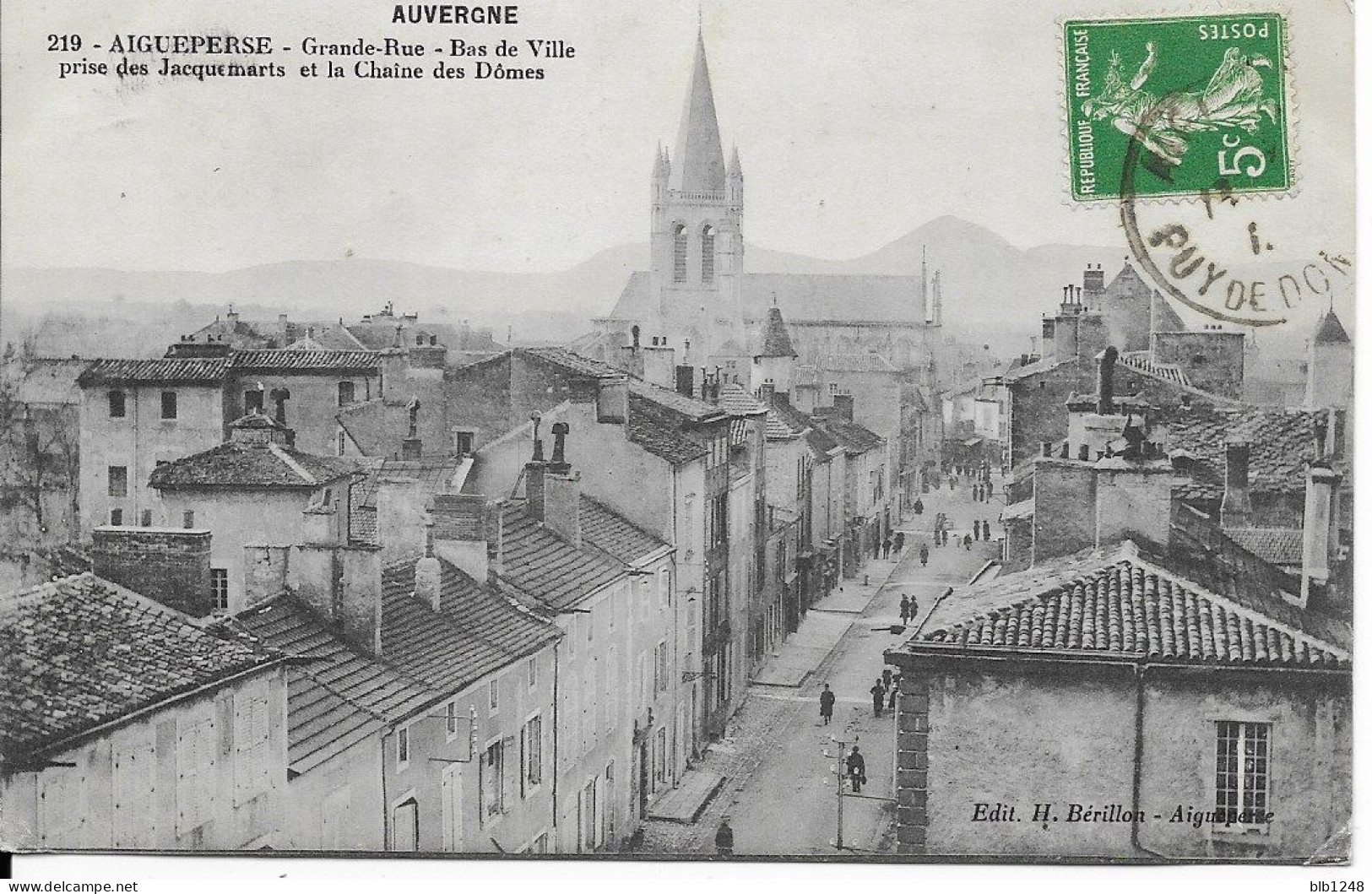 [63] Puy-de-Dôme > Aigueperse Grande Rue Bas De Ville Prise Des Jacqemarts - Aigueperse