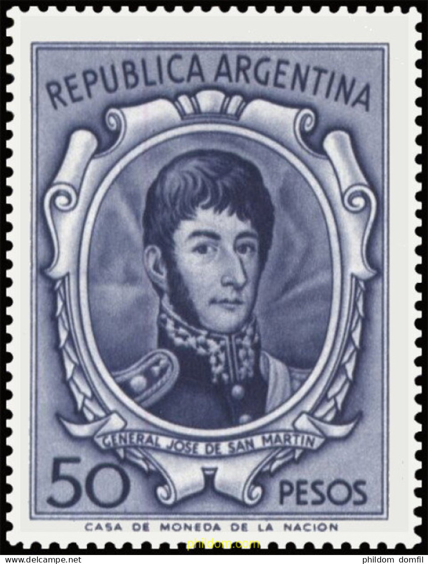 727074 MNH ARGENTINA 1965 GENERAL JOSÉ SAN MARTIN - Unused Stamps