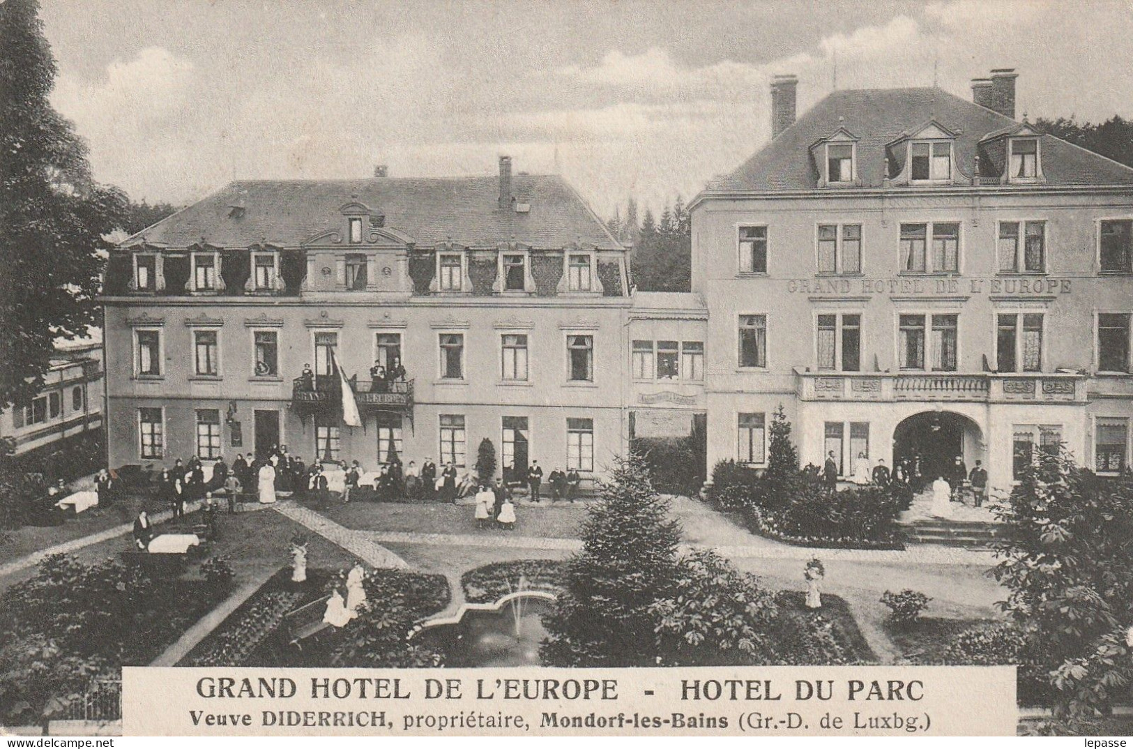 CPA LUXEMBOURG BAD MONDORF GRAND HOTEL DE L EUROPE - Mondorf-les-Bains